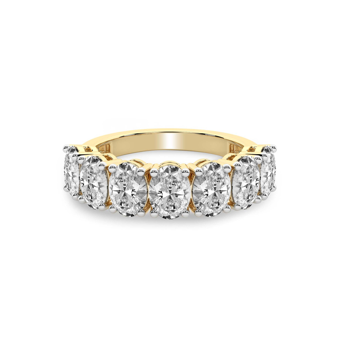 14ct Yellow Gold Blanca Oval Lab Diamond Anniversary Band (2 Ct. Tw.) front image