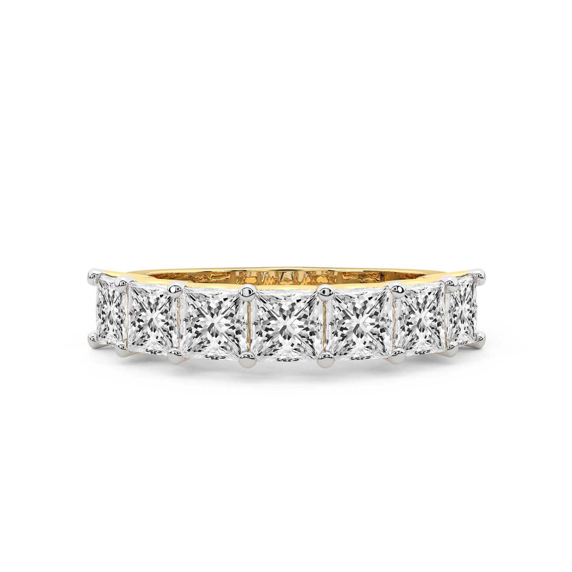 14kt Yellow Gold Hera's Diadem Princess Lab Diamond Anniversary Band (1 Ct. Tw.) front image