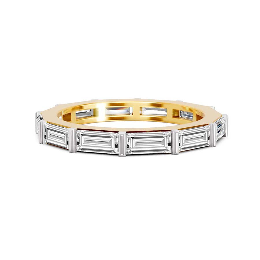 10kt Yellow Gold East-West Baguette Lab Diamond Eternity Ring (2 Ct. Tw.) front image