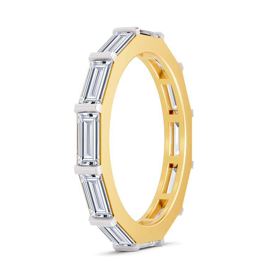 10kt Yellow Gold East-West Baguette Lab Diamond Eternity Ring (2 Ct. Tw.) left
