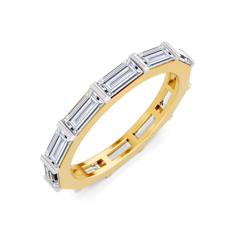 10kt Yellow Gold East-West Baguette Lab Diamond Eternity Ring (2 Ct. Tw.) right