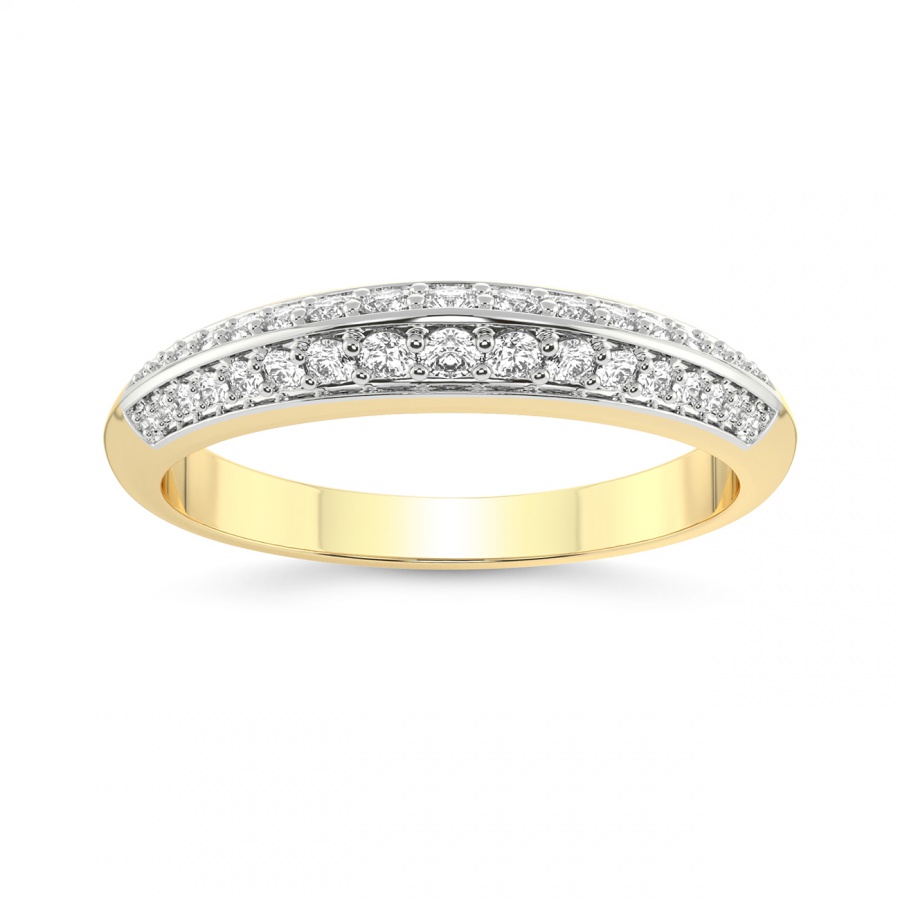 18ct Yellow Gold Vera Wedding Band (1/3 Ct. Tw.) front image
