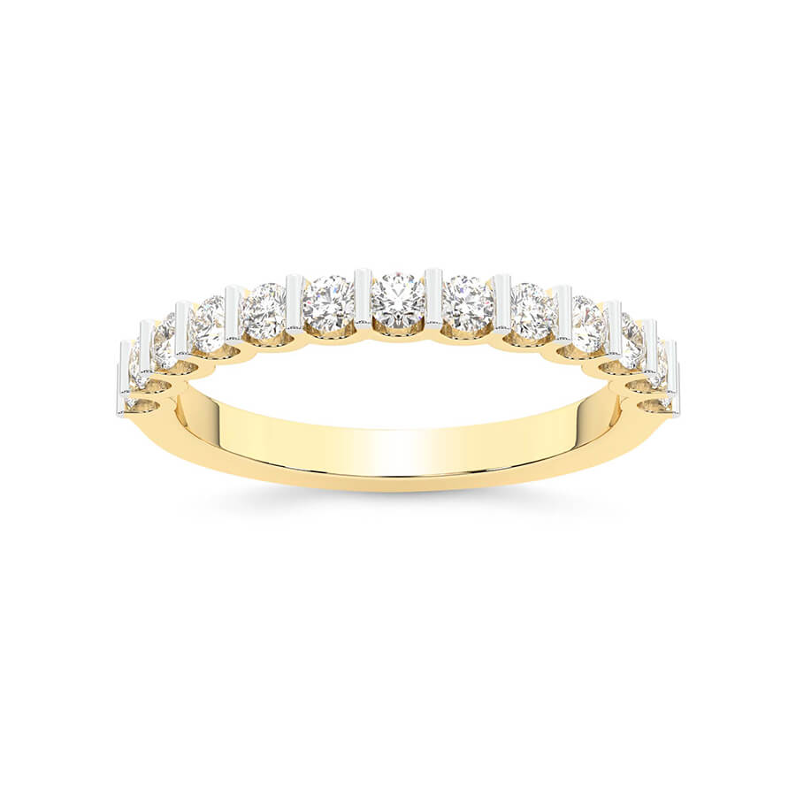9ct Yellow Gold Romane Wedding Band (1/2 Ct. Tw.) front image