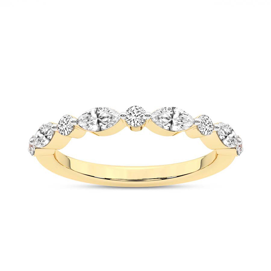 9ct Yellow Gold Shailene Wedding Band (3/4 Ct. Tw.) front image