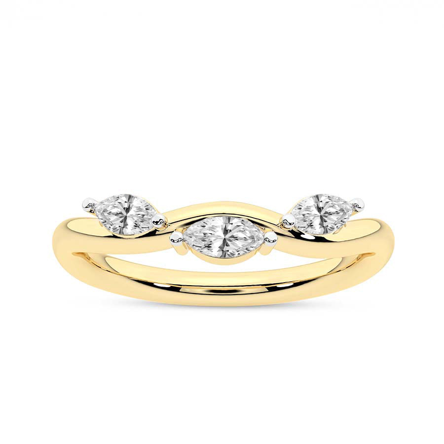 14ct Yellow Gold Aria Wedding Band (3/8 Ct. Tw.) front image