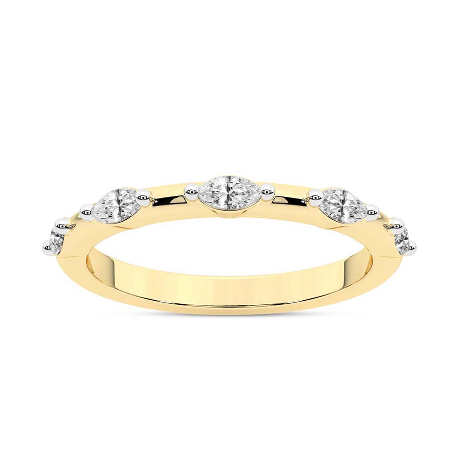 10kt Yellow Gold Moana Wedding Band (3/4 Ct. Tw.) front image