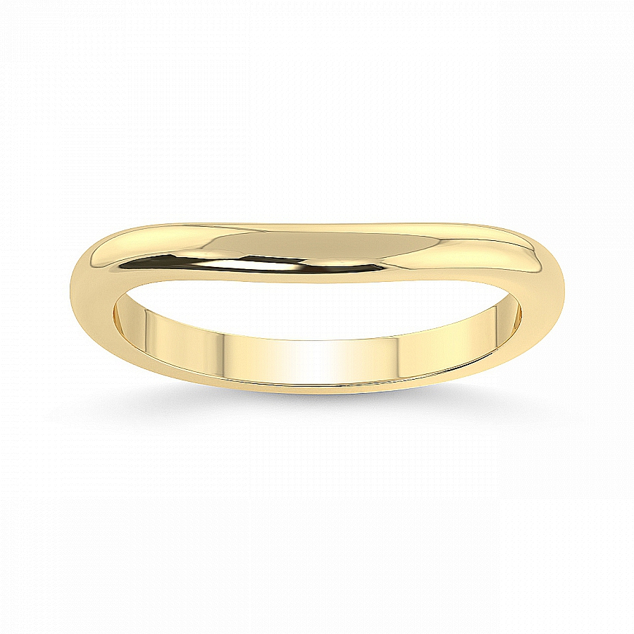 18kt Yellow Gold Hope Wedding Band front image