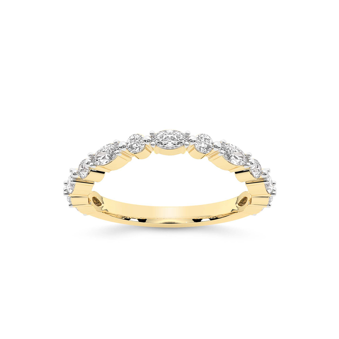 9ct Yellow Gold May Wedding Band (7/8 Ct. Tw.) front image