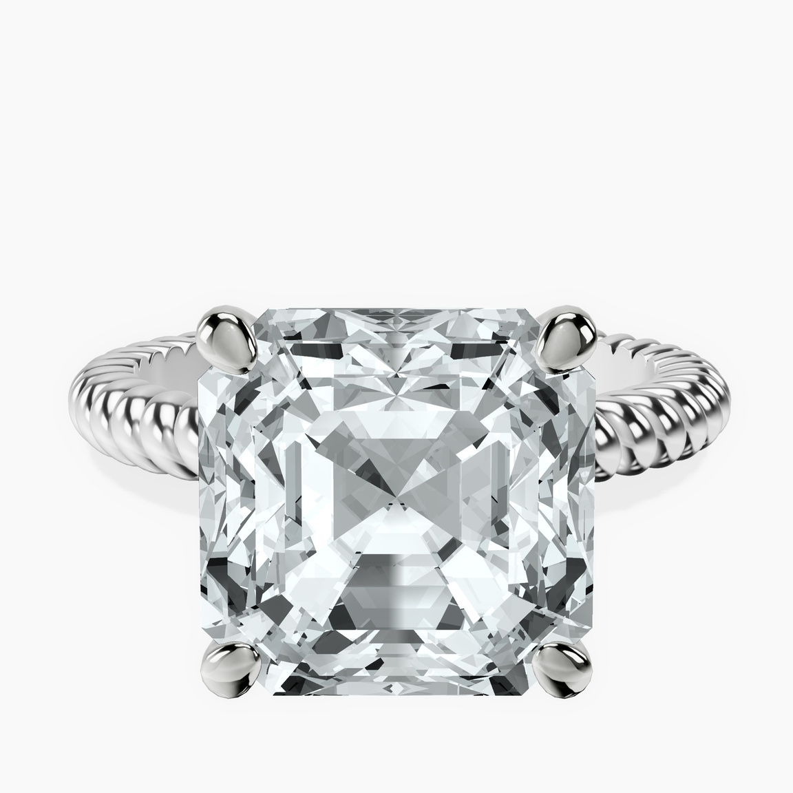 Platinum Sansa Solitaire Lab Diamond Ring front image