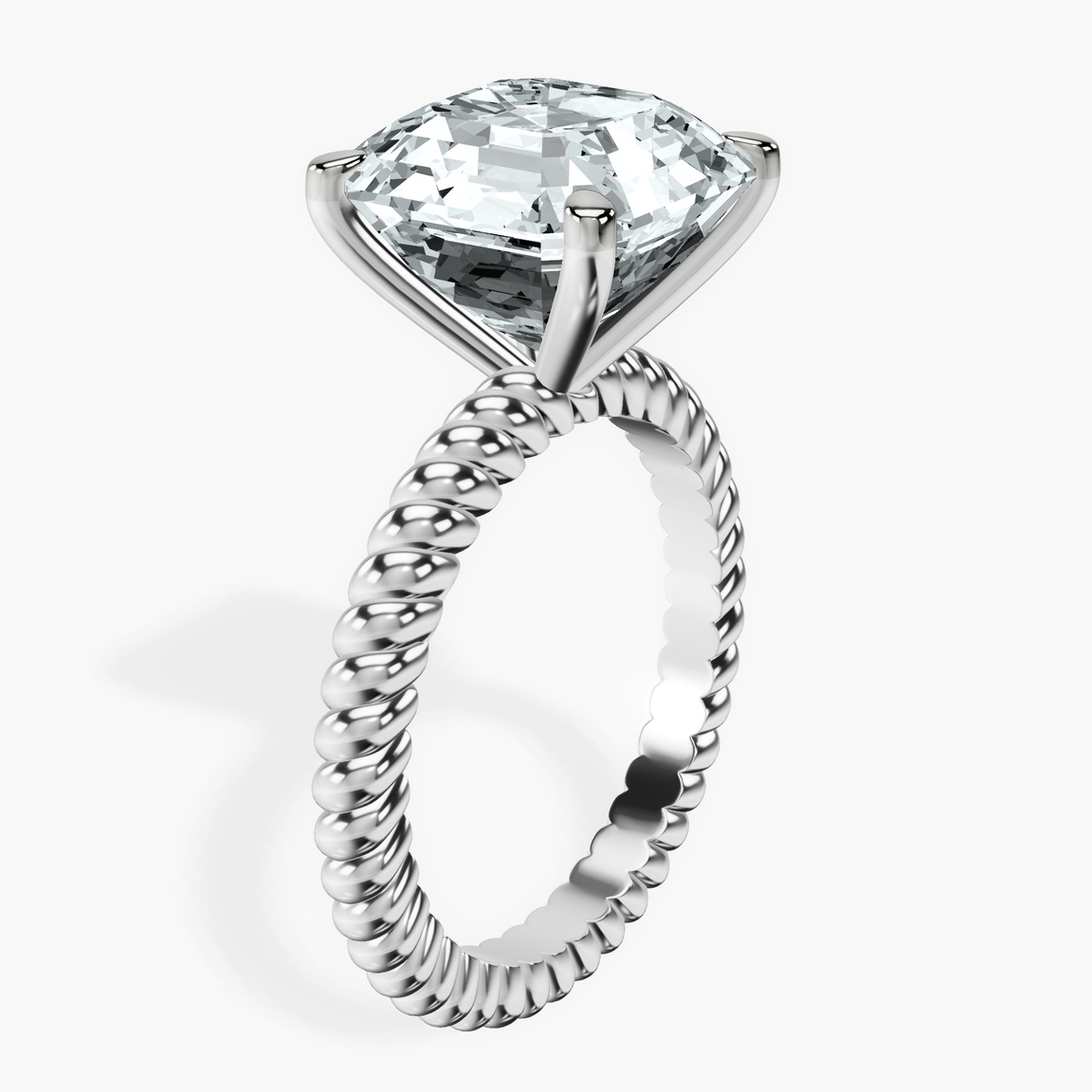 Platinum Sansa Solitaire Lab Diamond Ring standing product image one