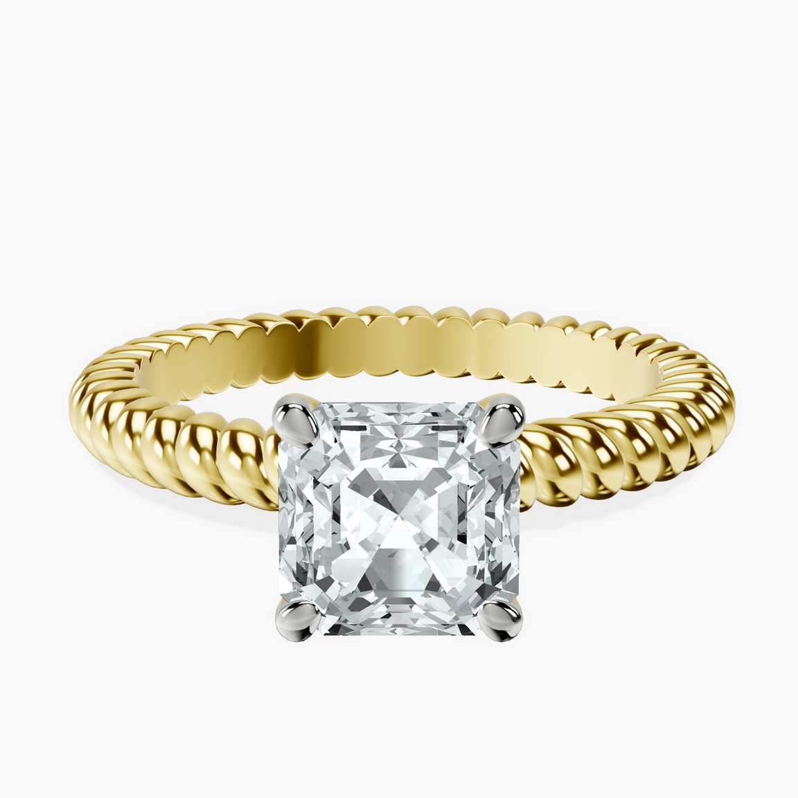 9ct Yellow Gold Sansa Solitaire Lab Diamond Ring front image
