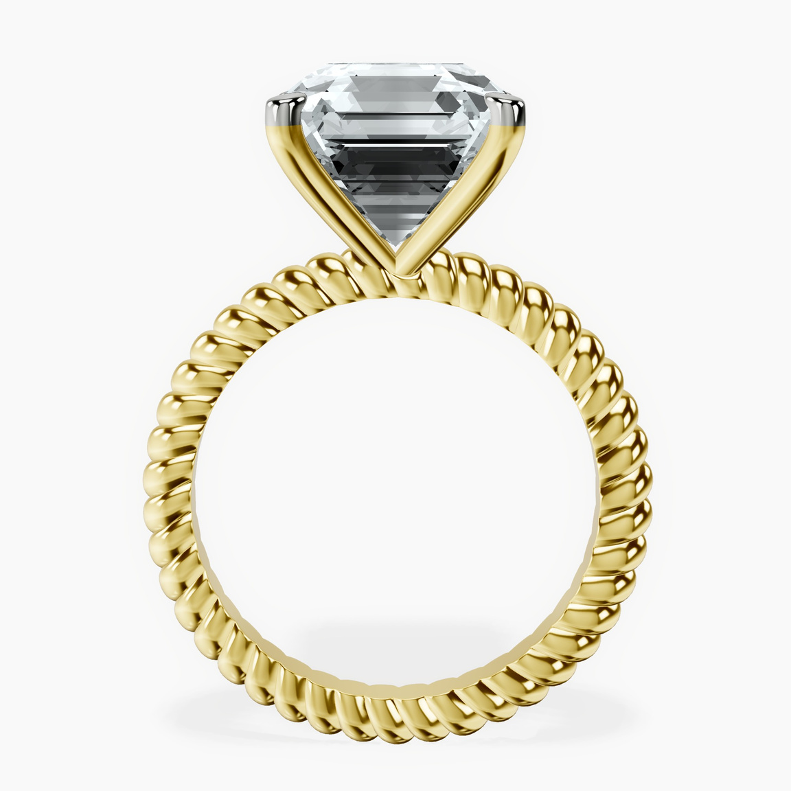 10kt Yellow Gold Sansa Solitaire Lab Diamond Ring side right image one