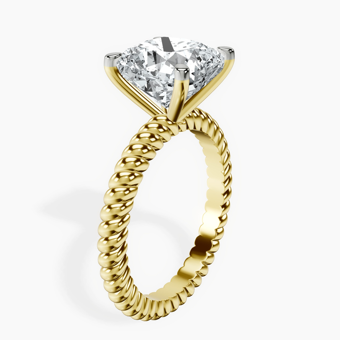 10kt Yellow Gold Sansa Solitaire Lab Diamond Ring standing product image one