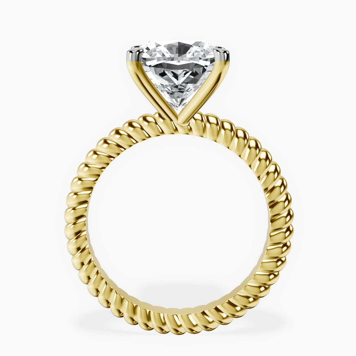 10kt Yellow Gold Sansa Solitaire Lab Diamond Ring side right image one