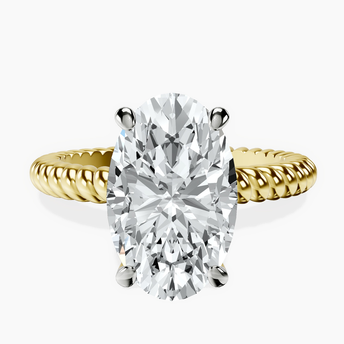 14kt Yellow Gold Sansa Solitaire Lab Diamond Ring front image