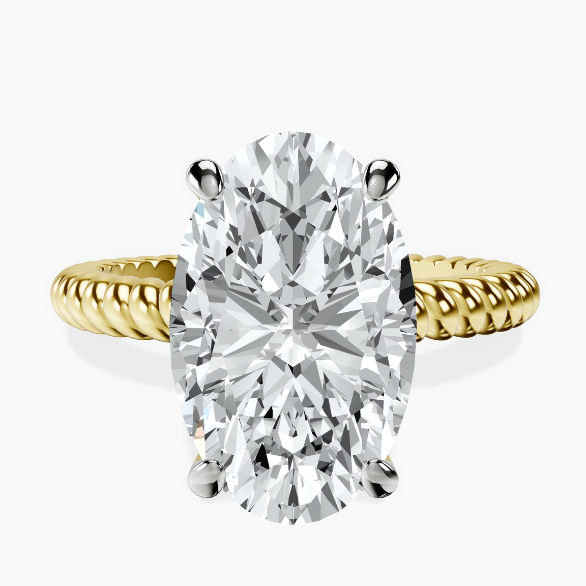 10kt Yellow Gold Sansa Solitaire Lab Diamond Ring front image