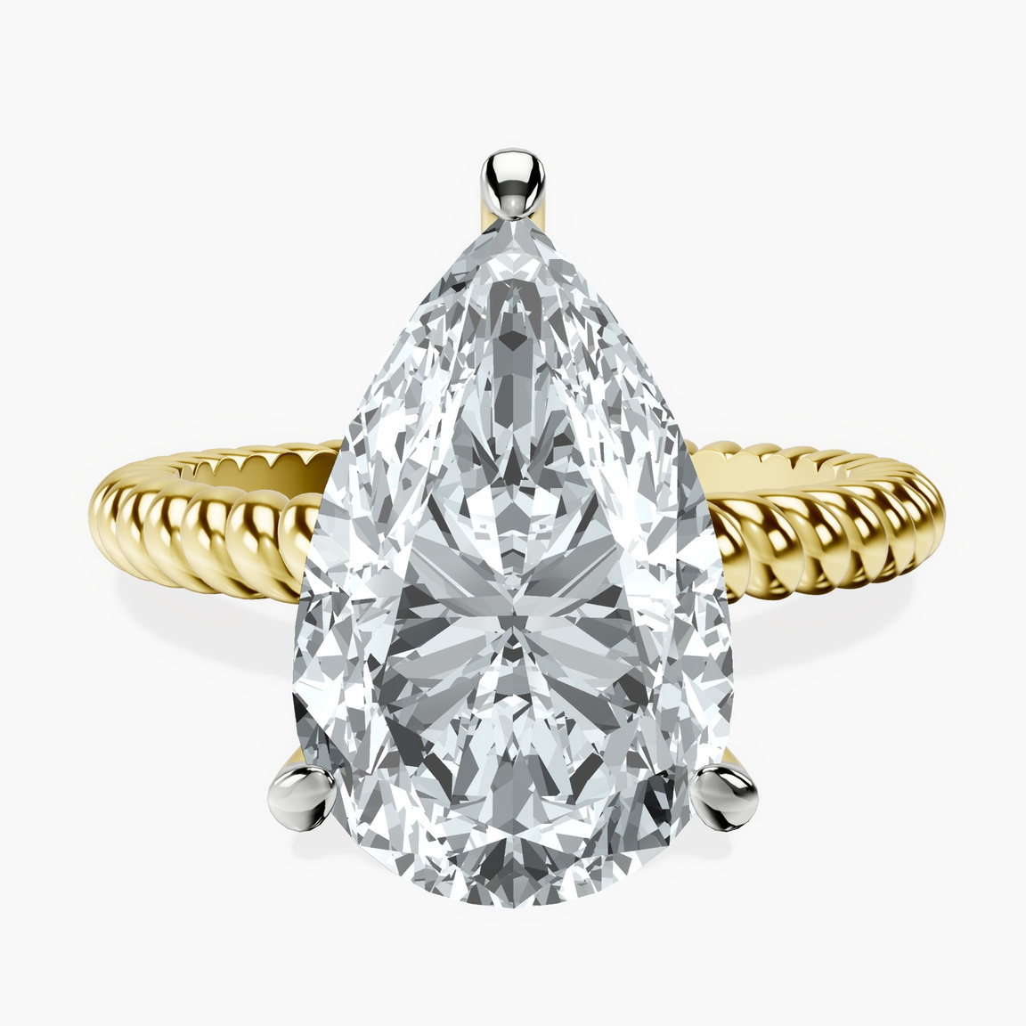 10kt Yellow Gold Sansa Solitaire Lab Diamond Ring front image