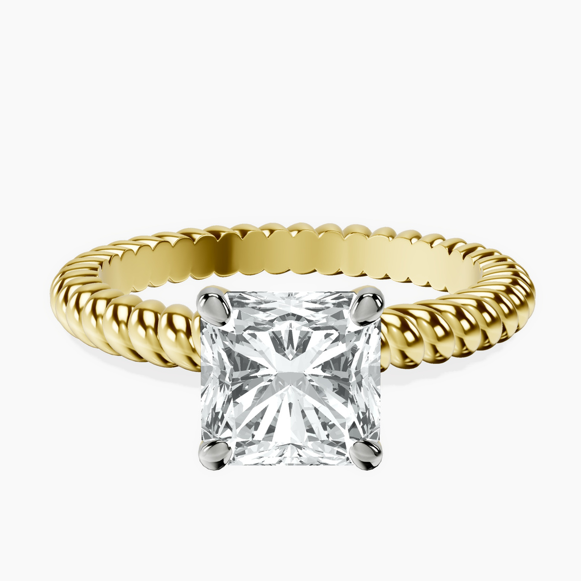 9ct Yellow Gold Sansa Solitaire Lab Diamond Ring front image