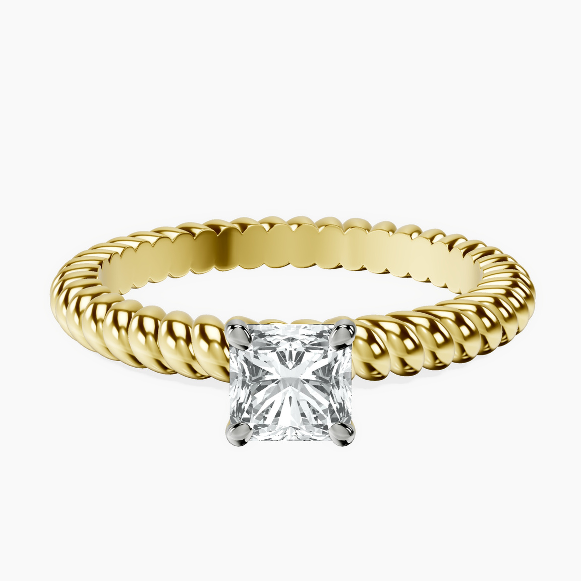 14kt Yellow Gold Sansa Solitaire Lab Diamond Ring front image