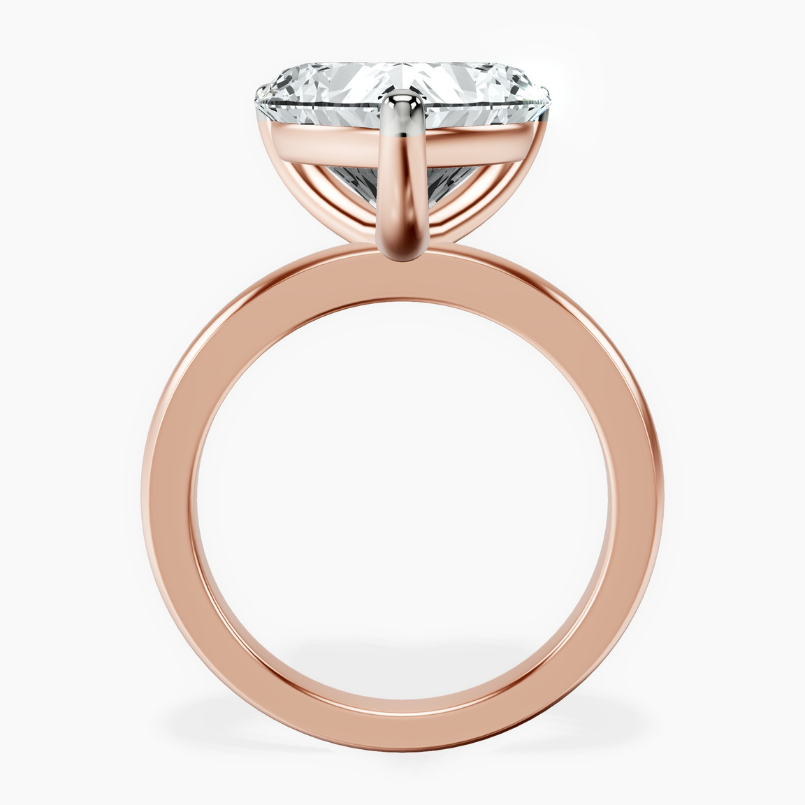 10kt Rose Gold Quinn Solitaire Lab Diamond Ring side right image one