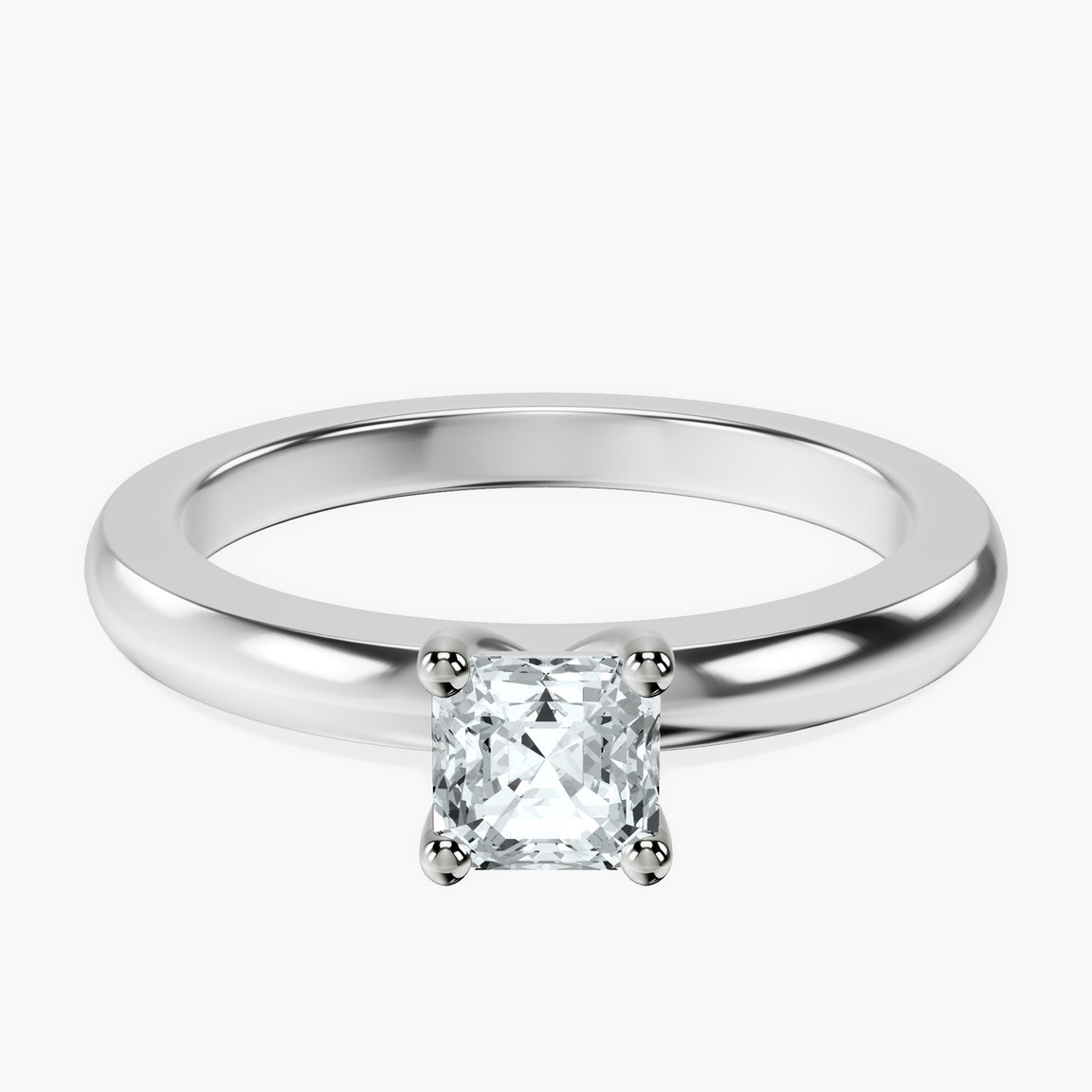 Platinum Quinn Solitaire Lab Diamond Ring front image