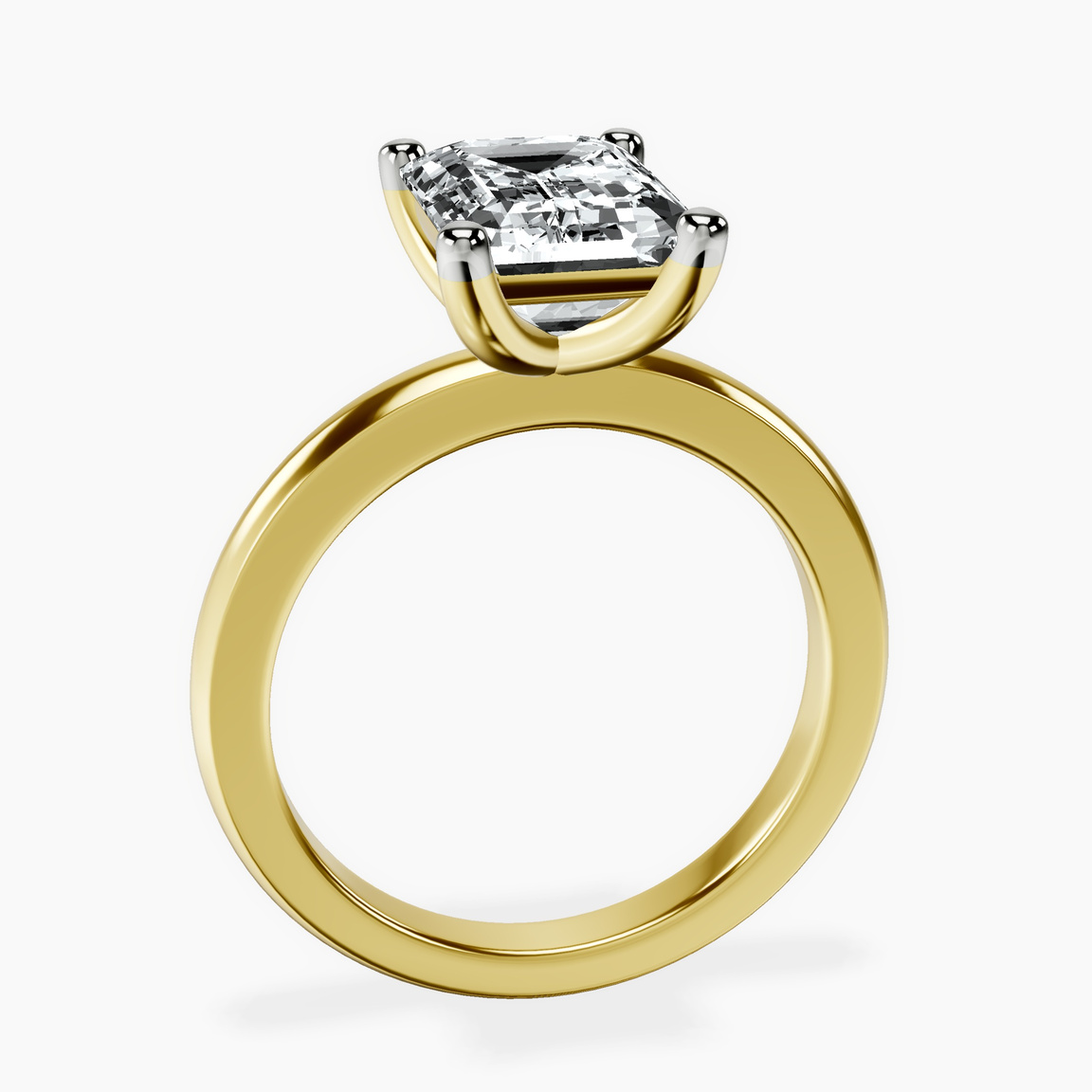 18kt Yellow Gold Quinn Solitaire Lab Diamond Ring side right image one