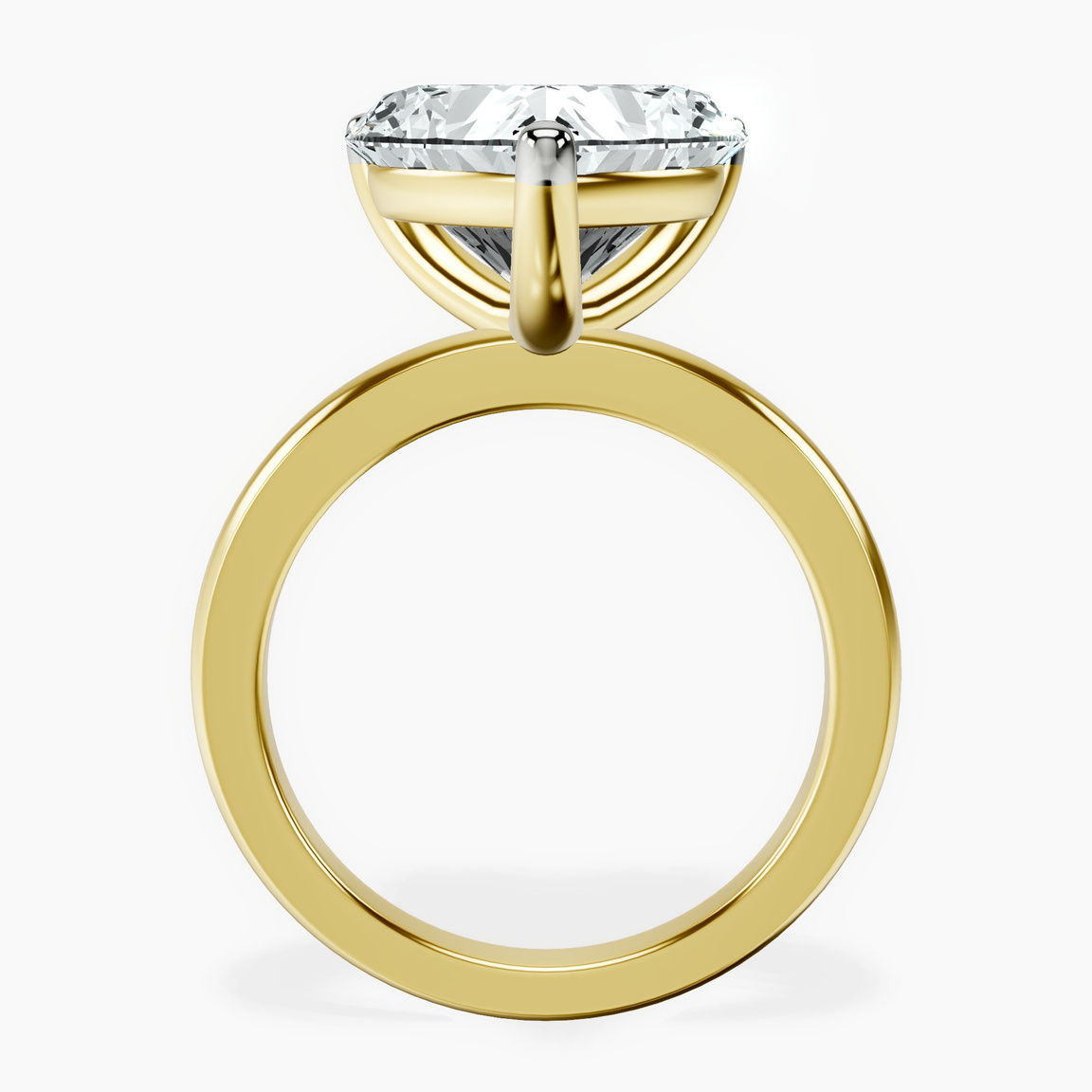 14kt Yellow Gold Quinn Solitaire Lab Diamond Ring side right image one