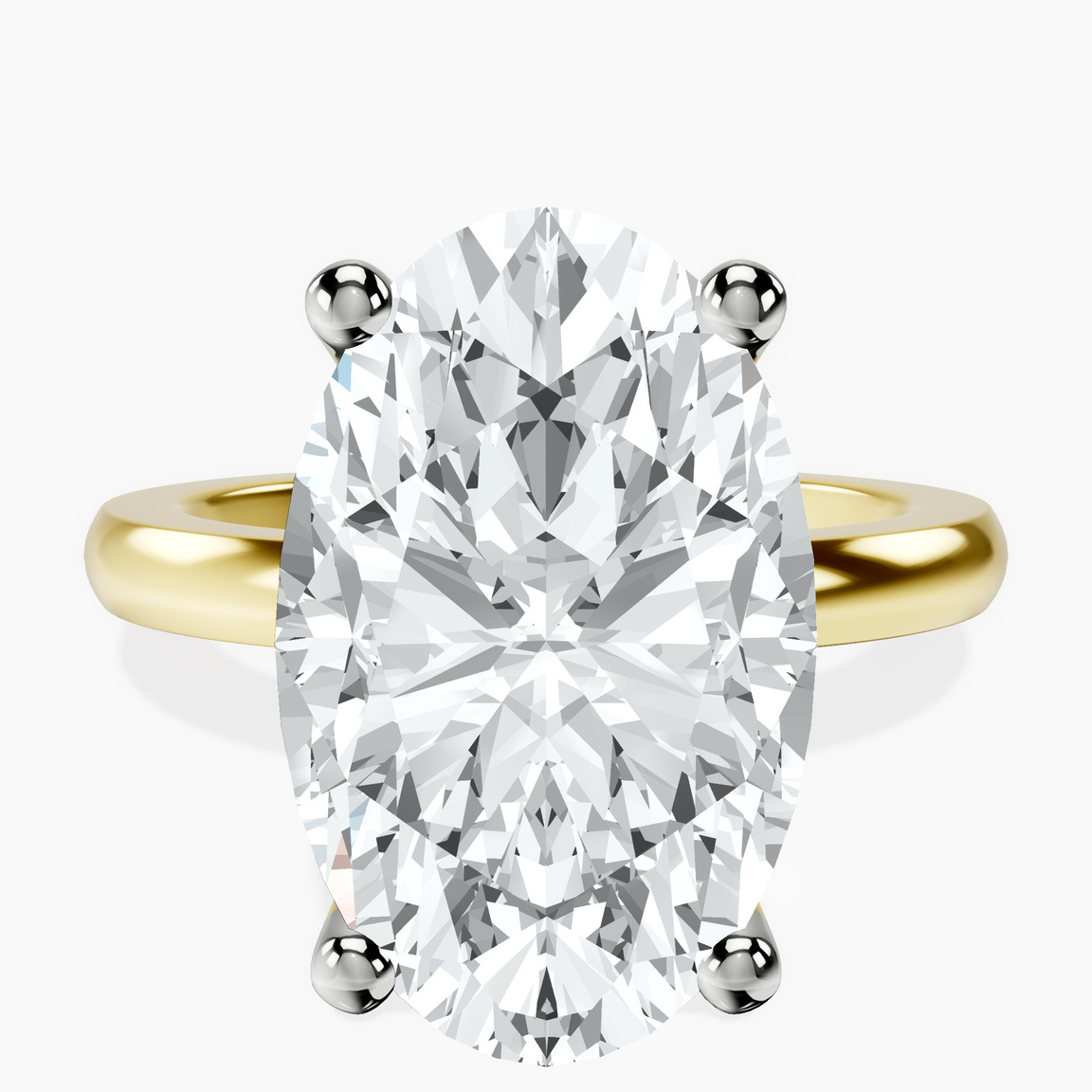 14kt Yellow Gold Quinn Solitaire Lab Diamond Ring front image