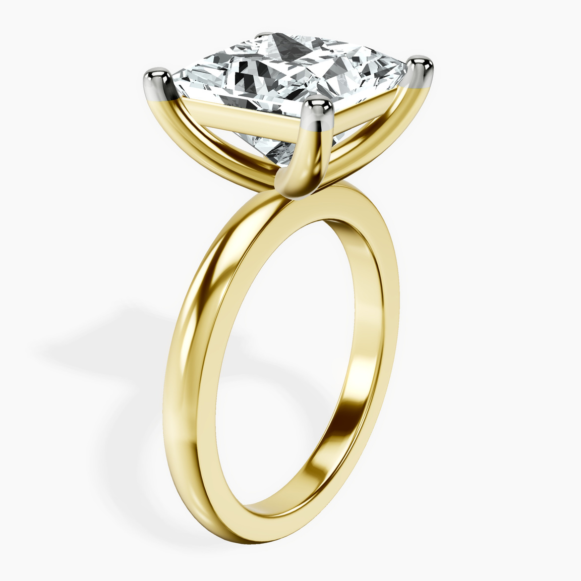 10kt Yellow Gold Quinn Solitaire Lab Diamond Ring standing product image one