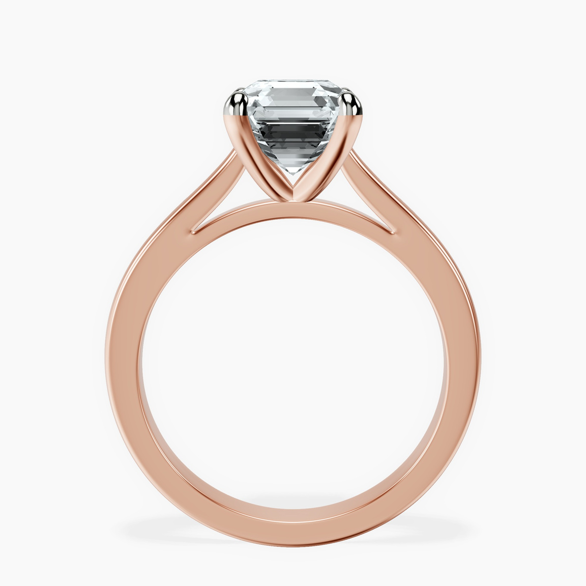 9ct Rose Gold Teagan Solitaire 2mm Lab Diamond Ring side right image one