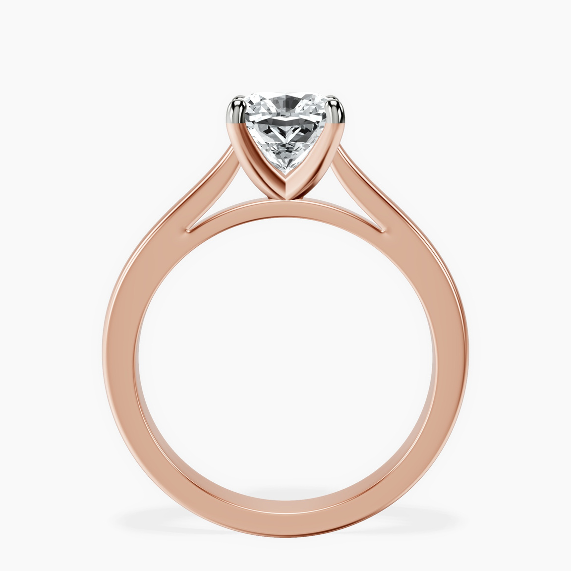 9ct Rose Gold Teagan Solitaire 2mm Lab Diamond Ring side right image one
