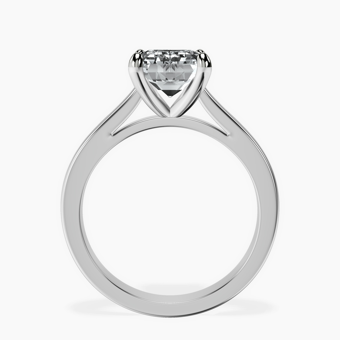 Platinum Teagan Solitaire 2mm Lab Diamond Ring side right image one