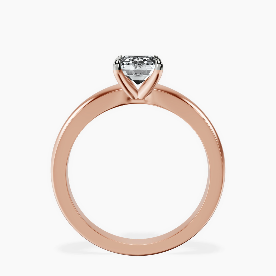 14kt Rose Gold Arielle Solitaire Lab Diamond Ring side right image one