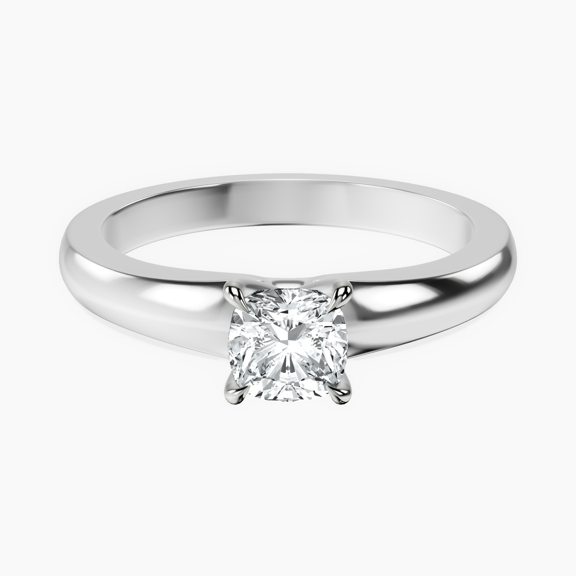 Platinum Arielle Solitaire Lab Diamond Ring front image