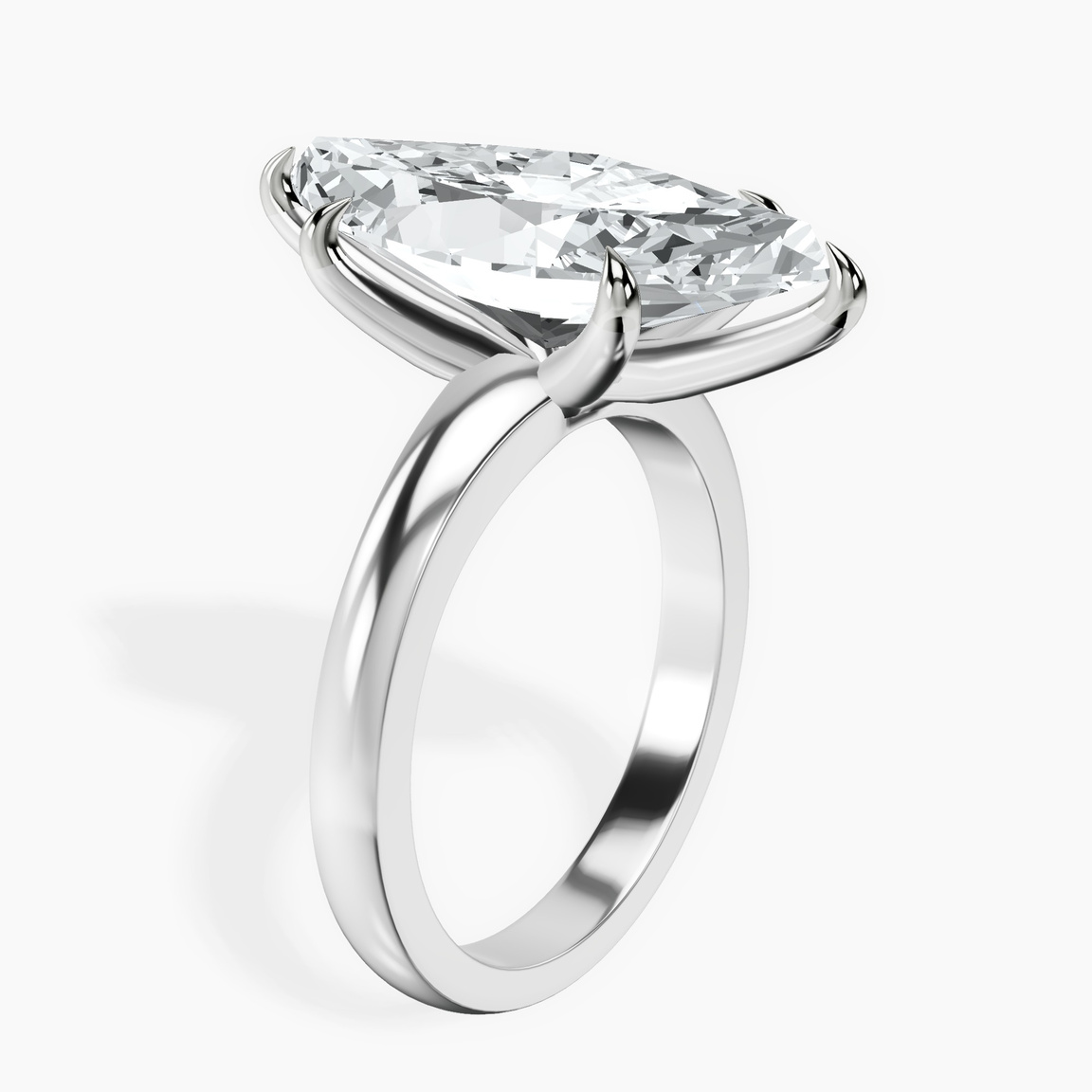 Platinum Arielle Solitaire Lab Diamond Ring standing product image one