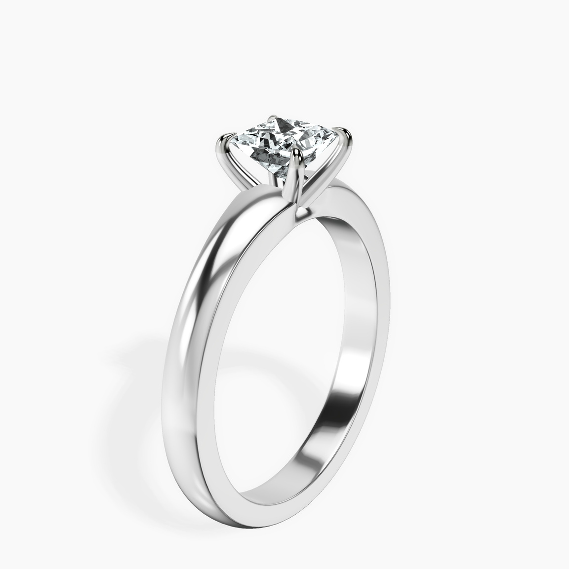 Platinum Arielle Solitaire Lab Diamond Ring standing product image one