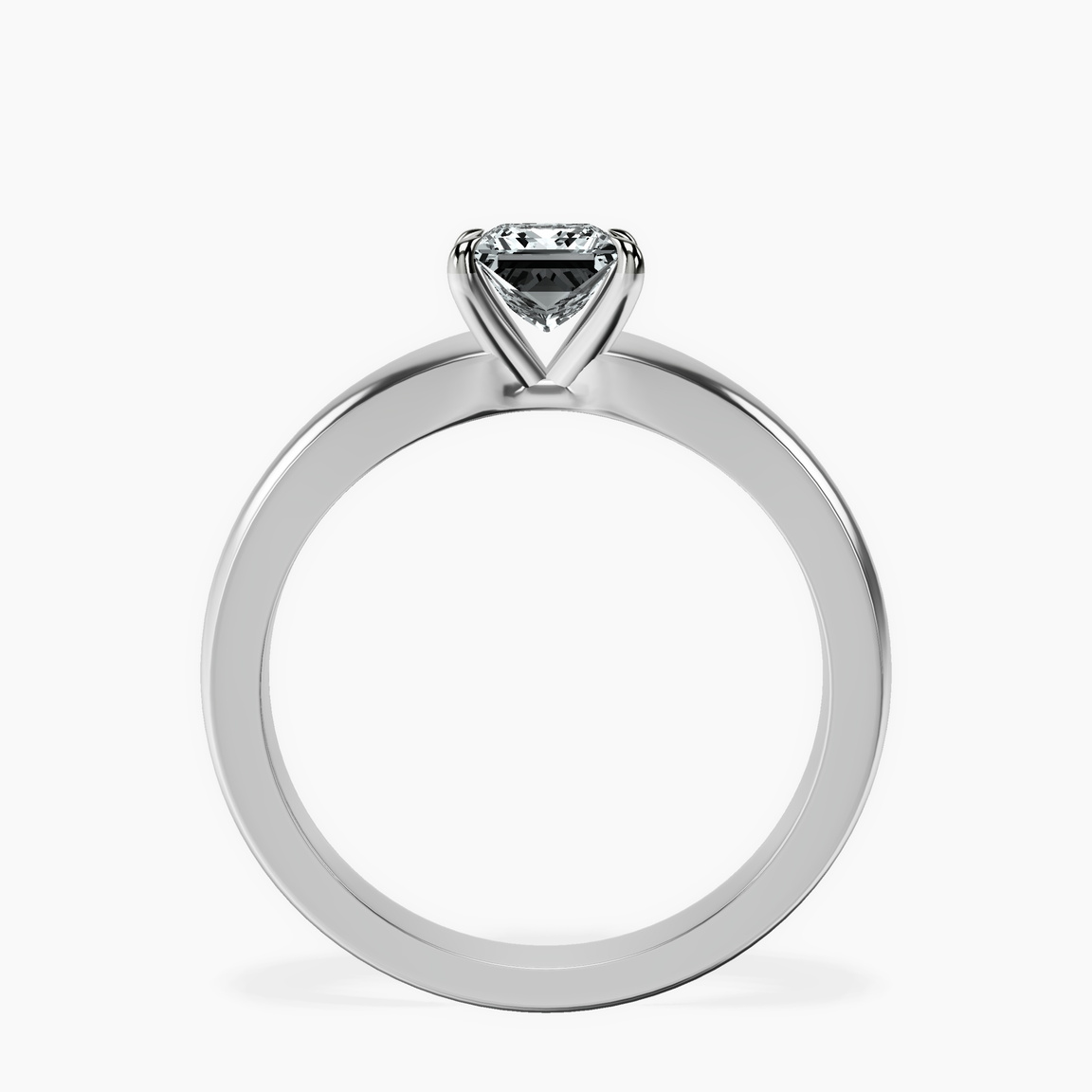 Platinum Arielle Solitaire Lab Diamond Ring side right image one