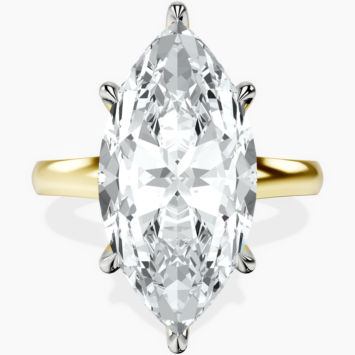 10kt Yellow Gold Arielle Solitaire Lab Diamond Ring front image
