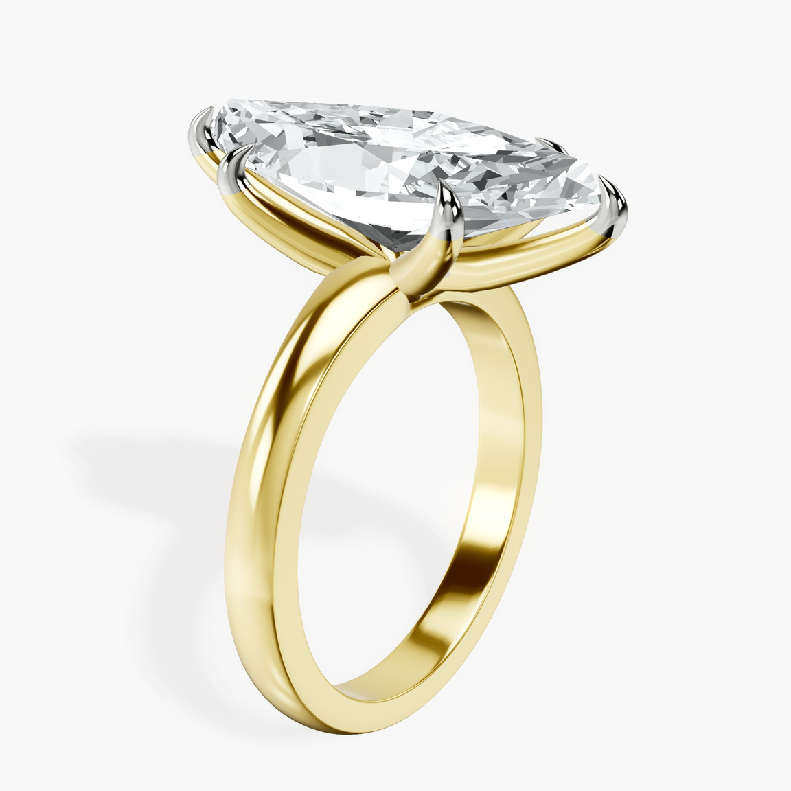 10kt Yellow Gold Arielle Solitaire Lab Diamond Ring standing product image one