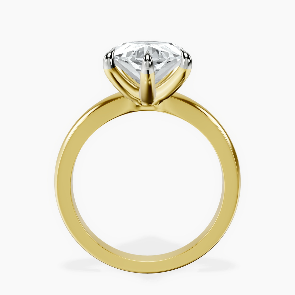10kt Yellow Gold Arielle Solitaire Lab Diamond Ring side right image one