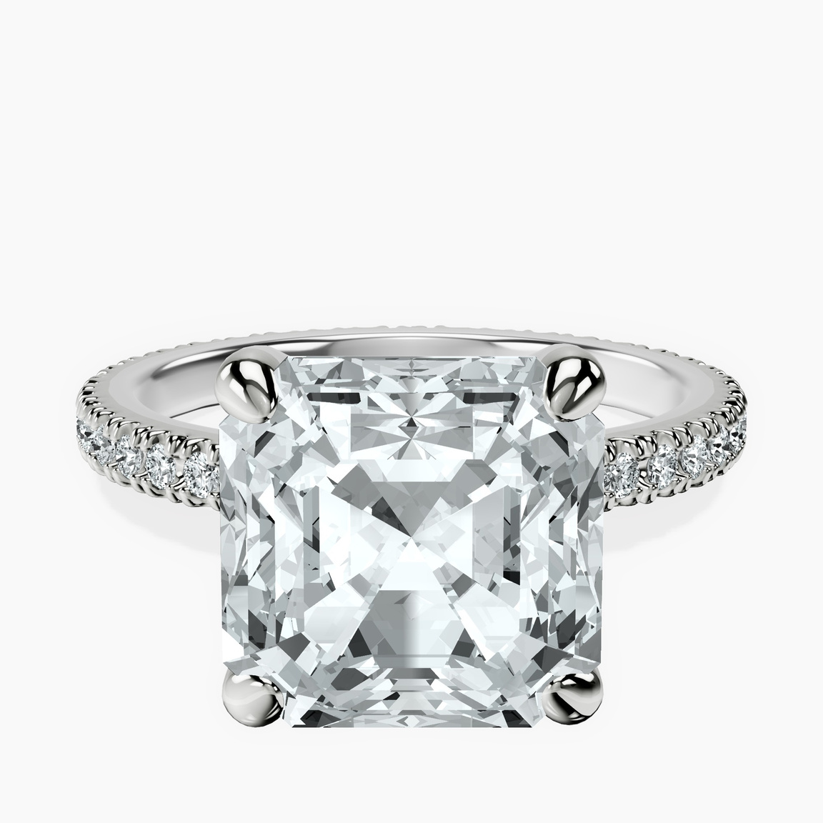 18kt White Gold Claire Full Eternity Lab Diamond Ring front image