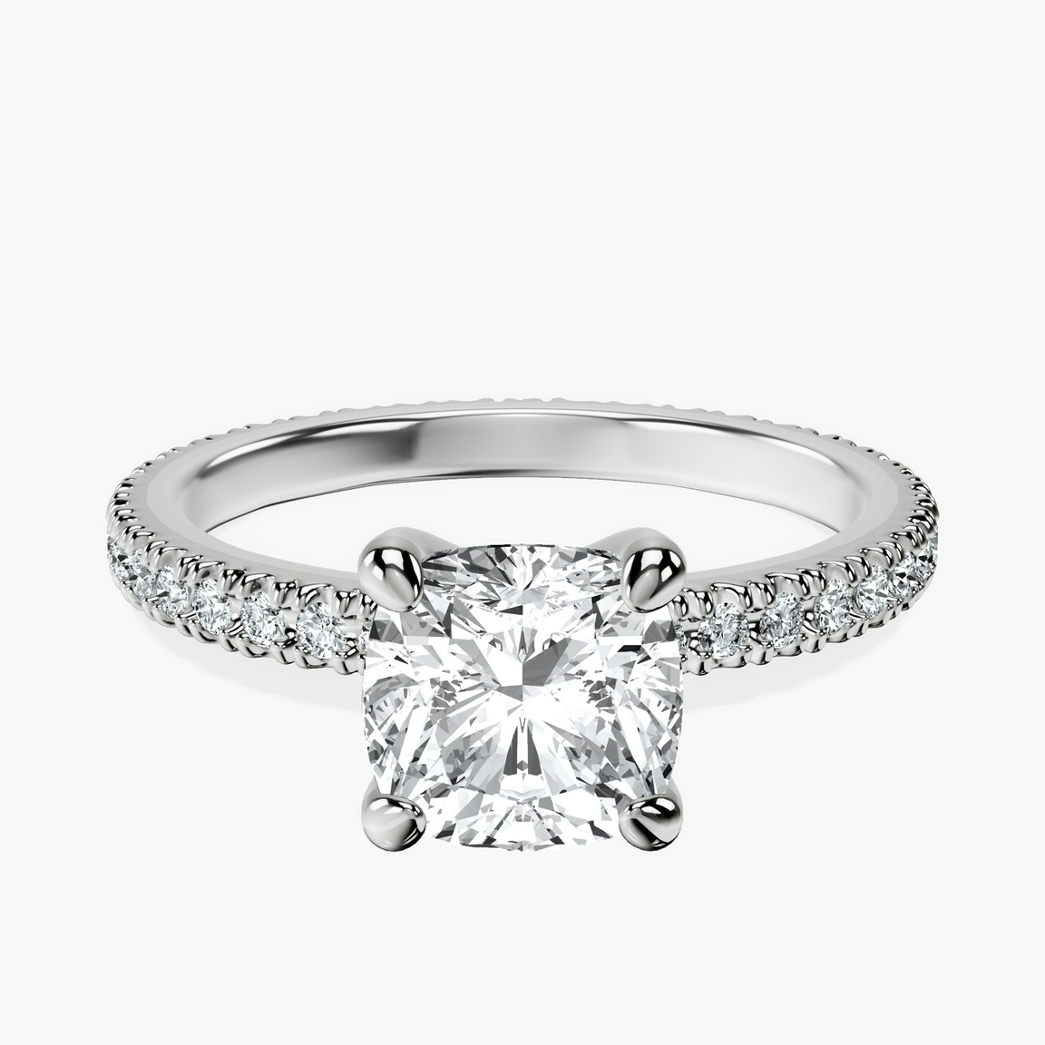 14ct White Gold Claire Full Eternity Lab Diamond Ring front image
