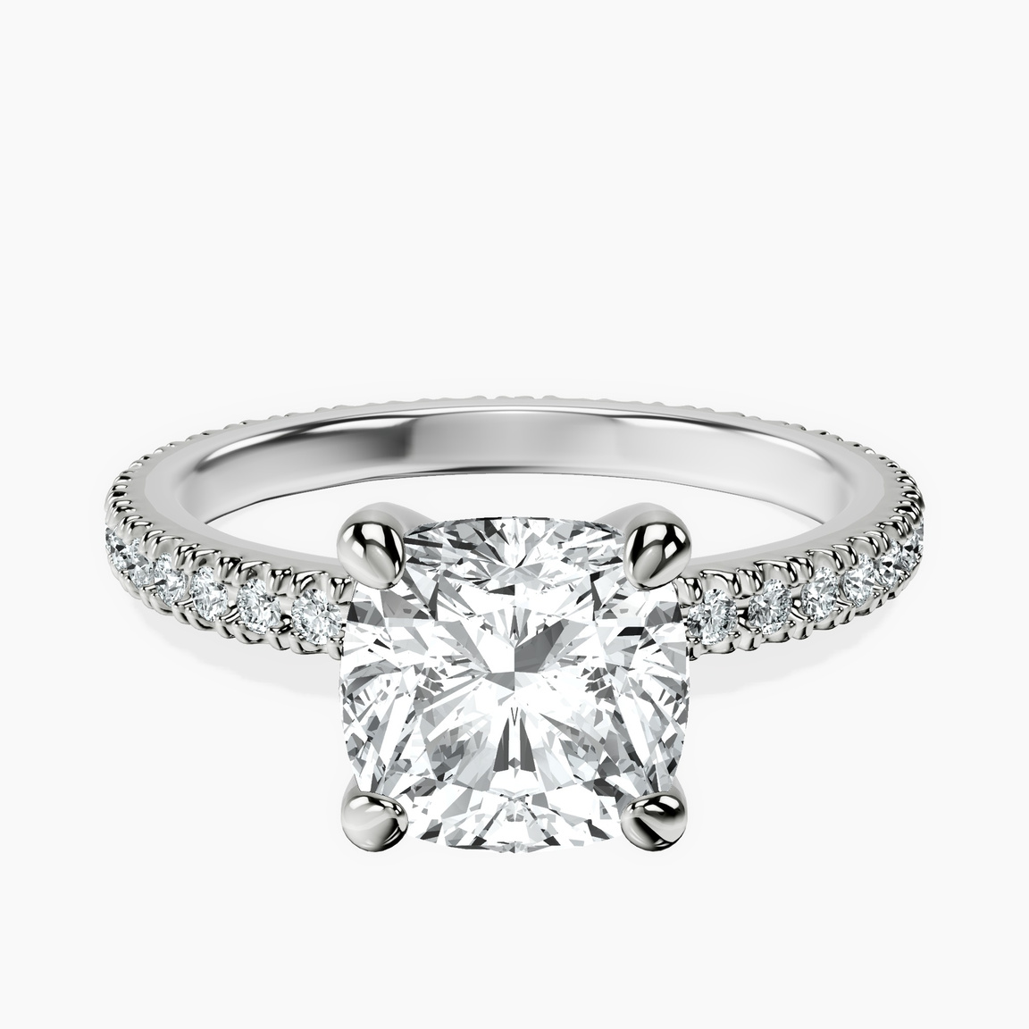 14kt White Gold Claire Full Eternity Lab Diamond Ring front image