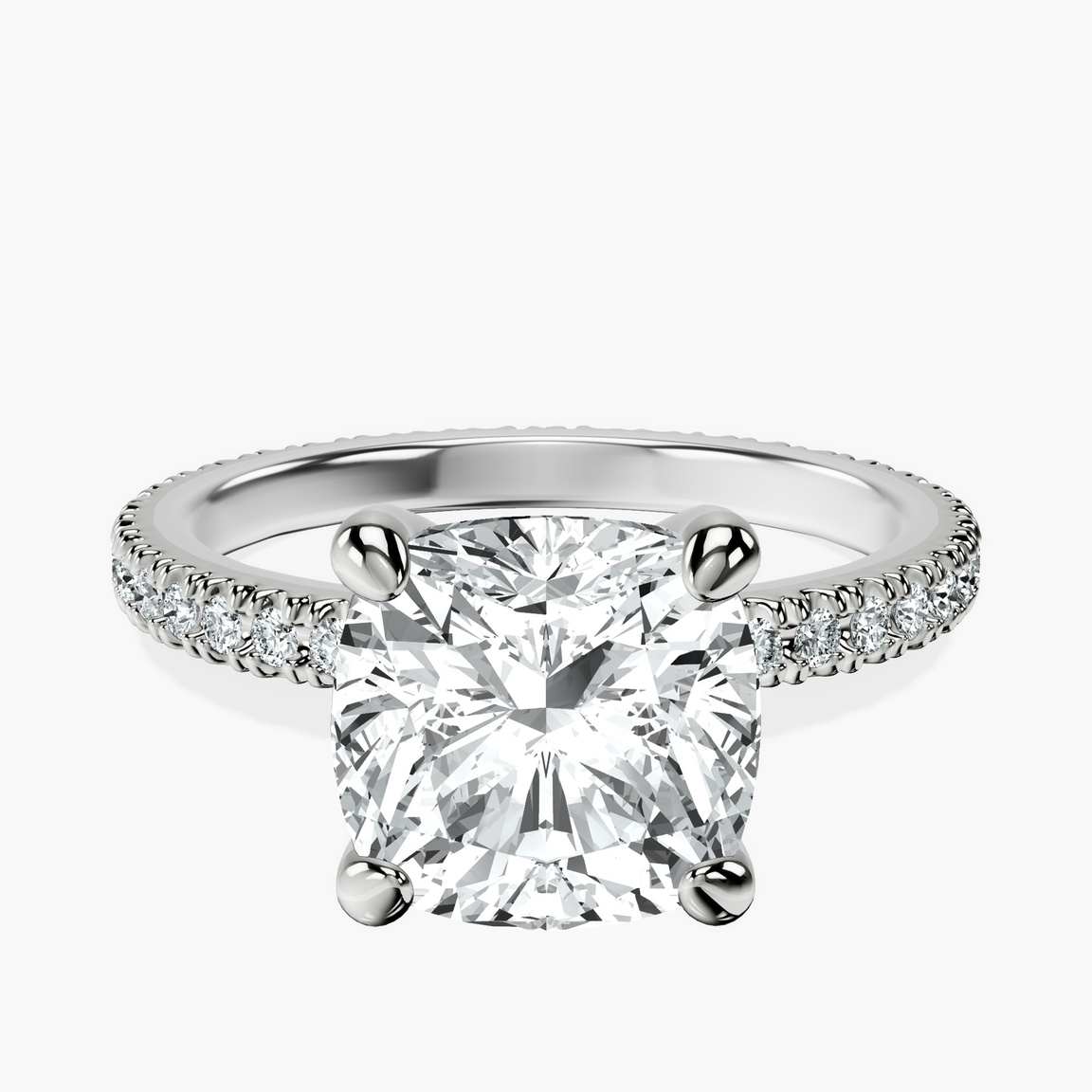 18kt White Gold Claire Full Eternity Lab Diamond Ring front image