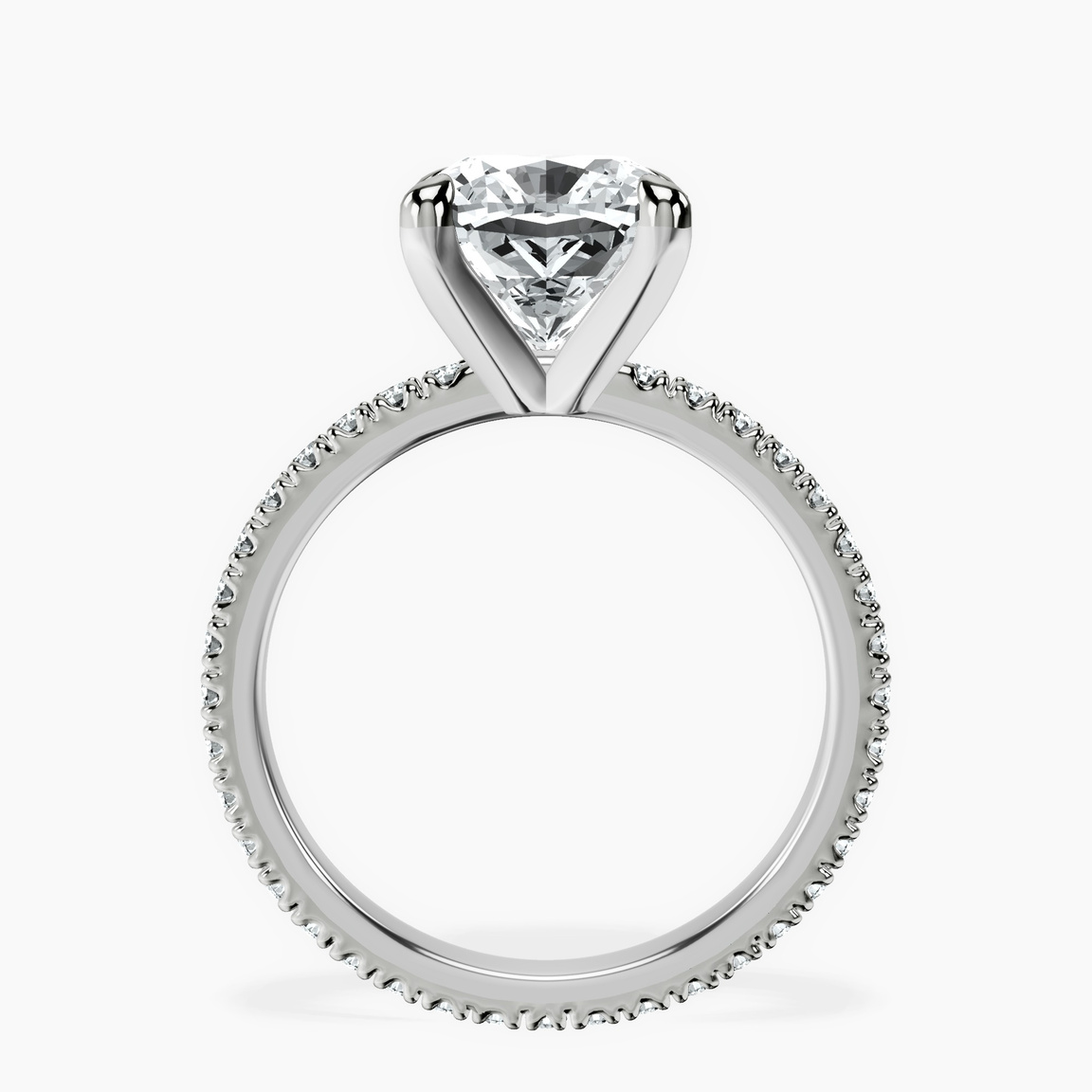 18kt White Gold Claire Full Eternity Lab Diamond Ring side right image one