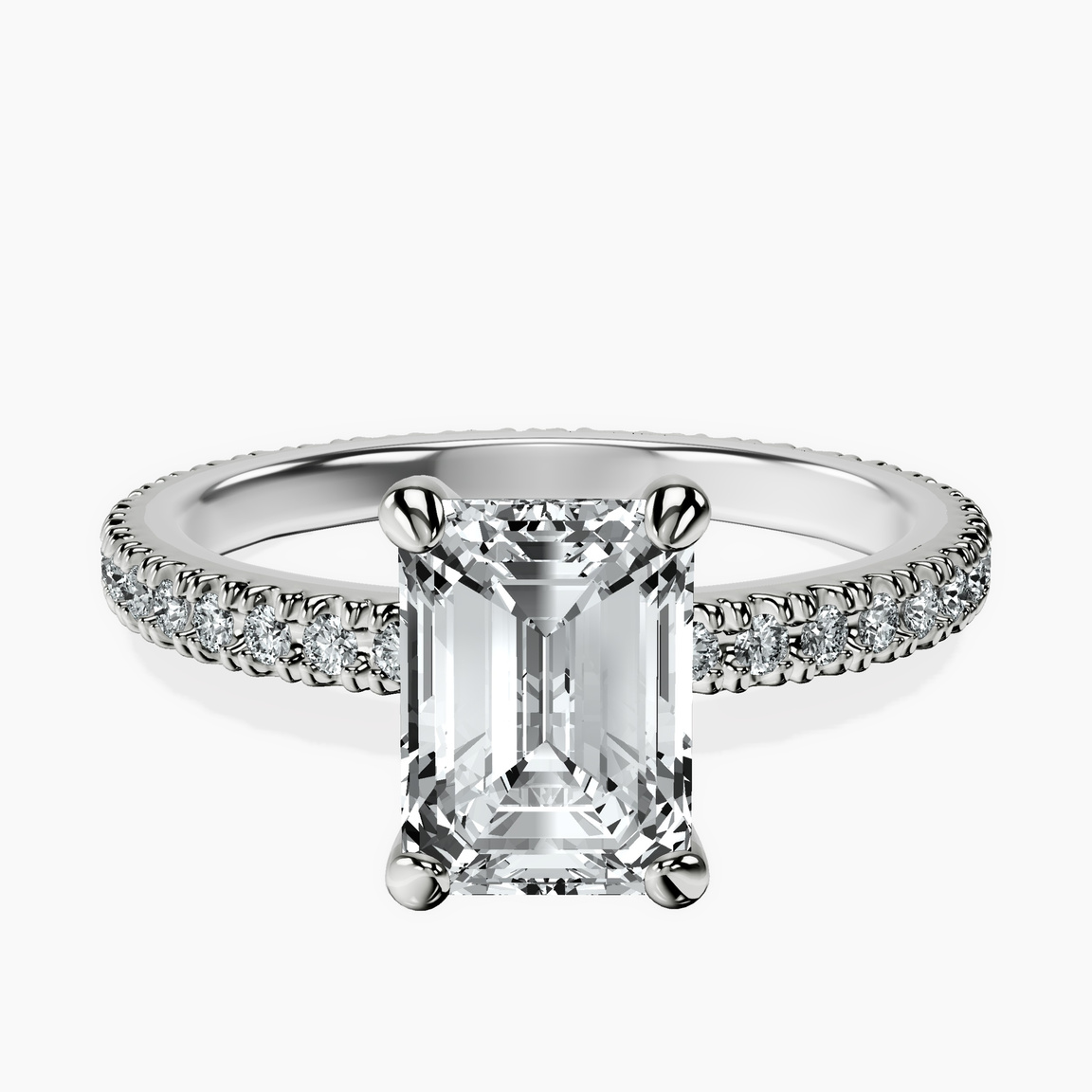 18ct White Gold Claire Full Eternity Lab Diamond Ring front image