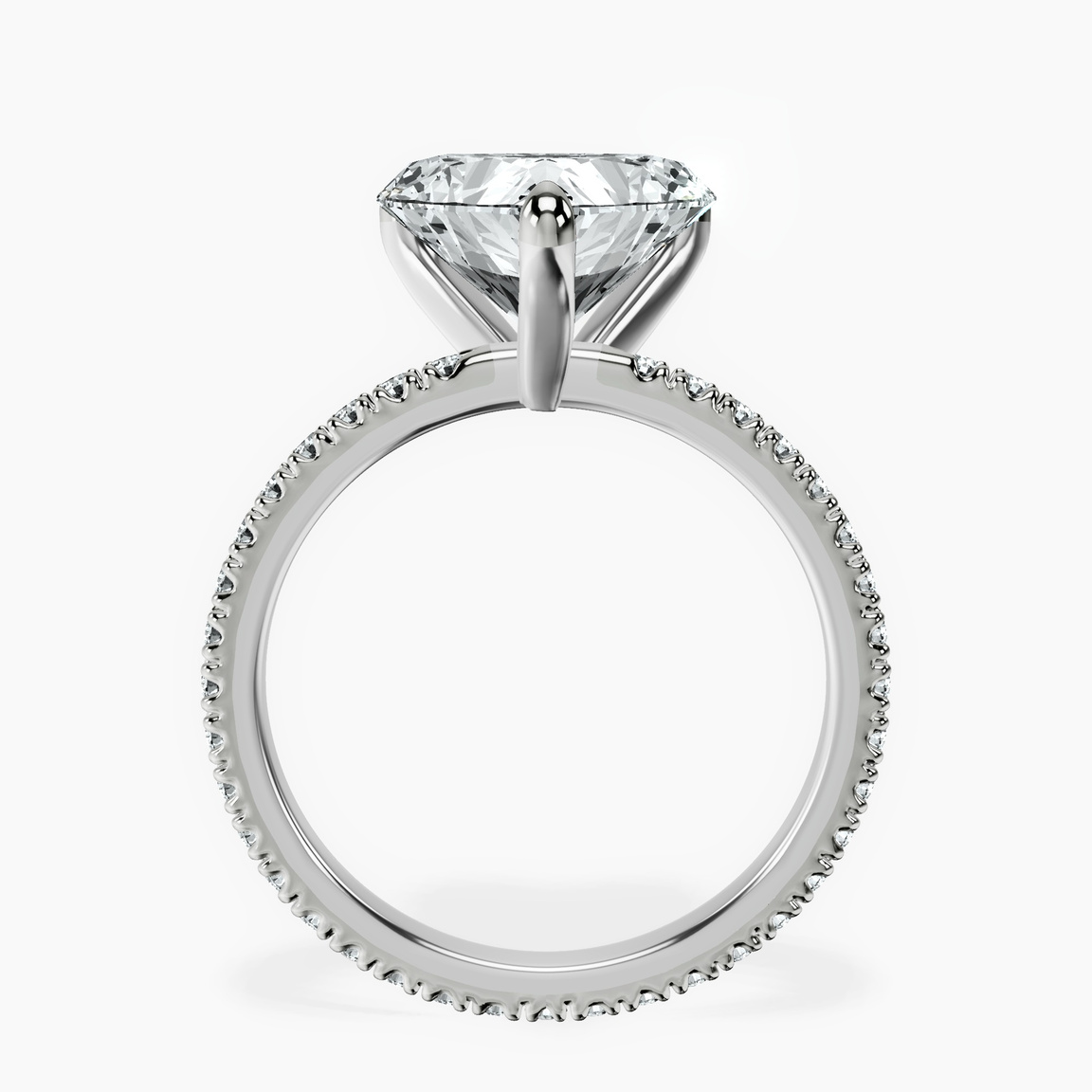 18kt White Gold Claire Full Eternity Lab Diamond Ring side right image one