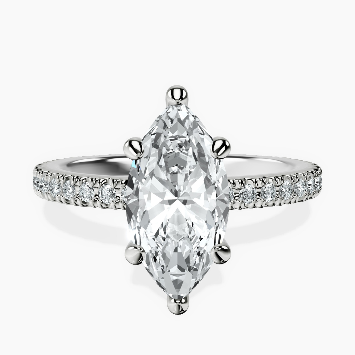 Platinum Claire Full Eternity Lab Diamond Ring front image