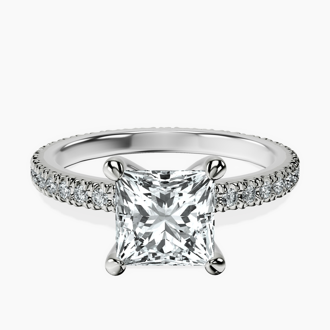 18ct White Gold Claire Full Eternity Lab Diamond Ring front image