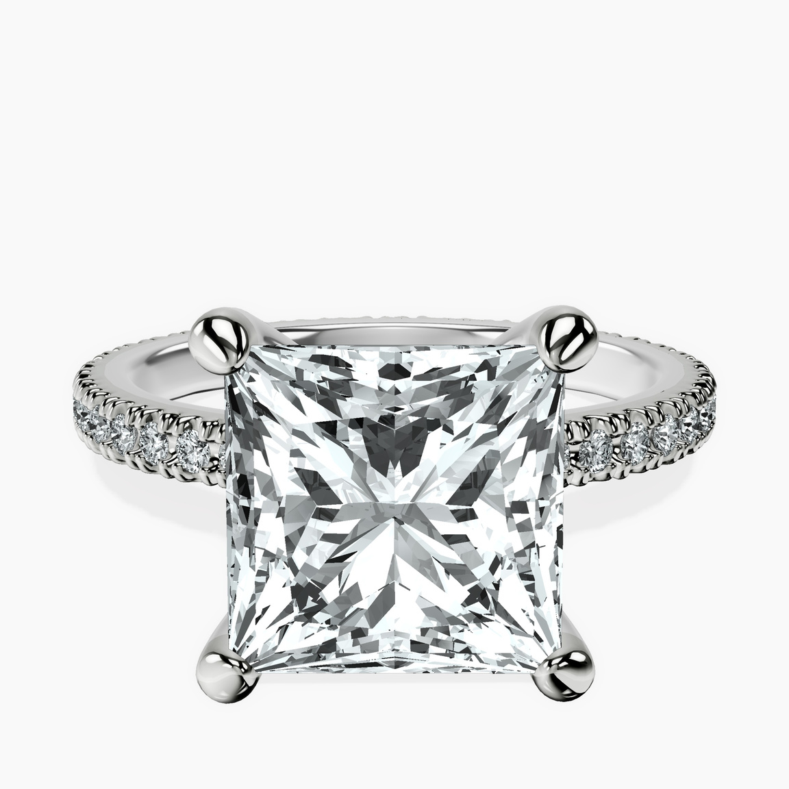 18kt White Gold Claire Full Eternity Lab Diamond Ring front image